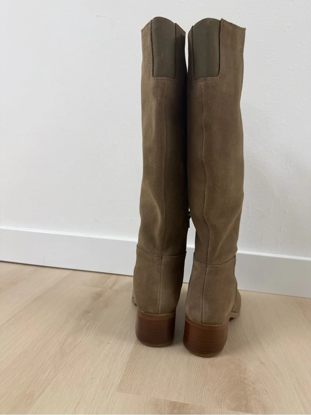 Blondo Tall Suede-Knee High Waterproof Boots - Taupe Brown